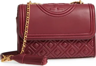 Small Fleming Leather Convertible Shoulder Bag