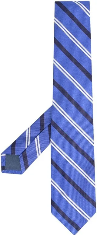Diagonal Stripe Silk Tie