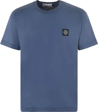 Stone Island Logo Patch Detail Crewneck T-Shirt
