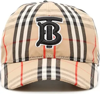 Burberry Monogram Checked Baseball Cap