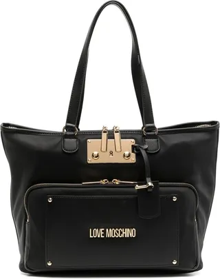 Contrast-Hardware Tote Bag