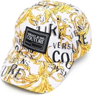 Barroque logo-print cap