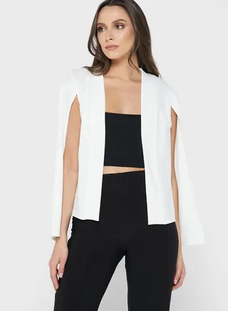 Cape Sleeve Open Front Cardigan