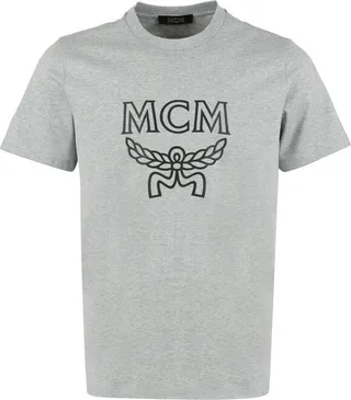 MCM Logo Printed Crewneck T-Shirt