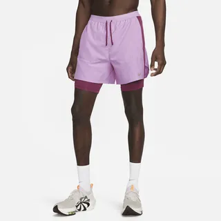 Nike Men's Stride Dri-FIT 5" Hybrid Running Shorts in Purple