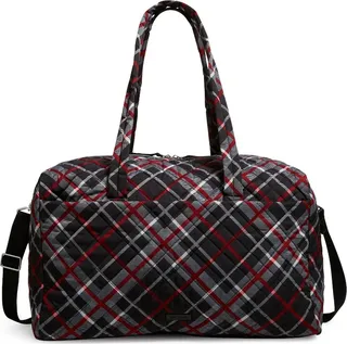 Vera Bradley Women's Performance Twill Large Travel Duffel Bag Paris Plaid