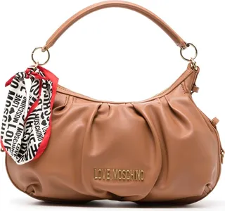 Scarf-Detail Shoulder Bag
