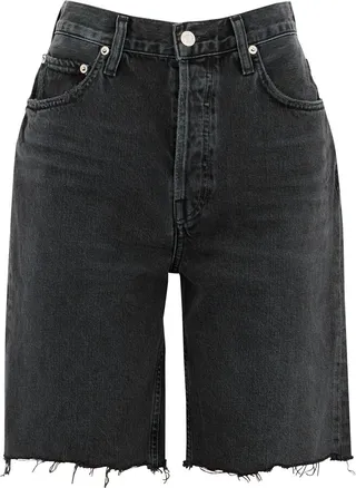 Agolde 90s Black Denim Shorts