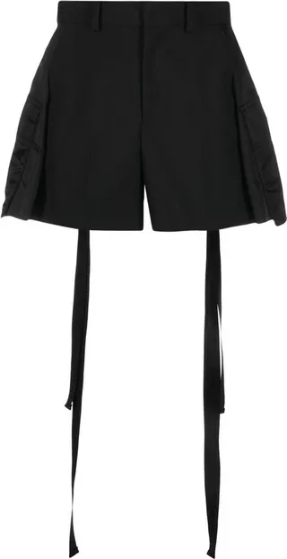Tassel-Detailed High Waist Shorts