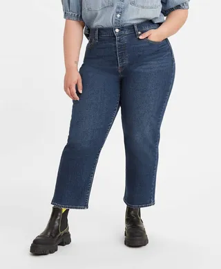 Levi's® Women's Plus Size High-Rise Wedgie Straight Cropped Jeans - Forget Me Not Forever 24