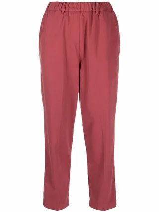 Straight-Leg Cotton Trousers