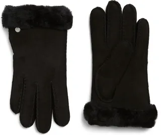 UGG Genuine Dyed Shearling Slim Side Vent Gloves