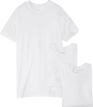 2(X)IST 3-Pack ESSENTIAL Crew Neck T-Shirt (White New Logo) Men's Underwear