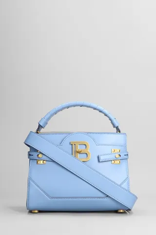 Bbuzz 22 Hand Bag In Blue Leather
