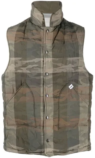 OSAKA camouflage-pattern gilet