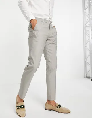 Selected Homme slim suit pant in sand