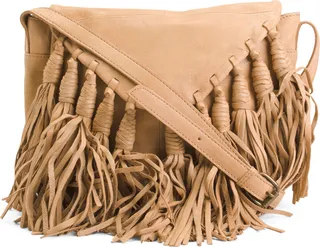 Leather Lee Fringe Crossbody