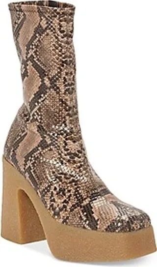 Stella McCartney Women's Skyla Square Toe Platform High Heel Boots