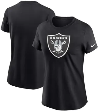 Women's Black Las Vegas Raiders Logo Essential T-shirt