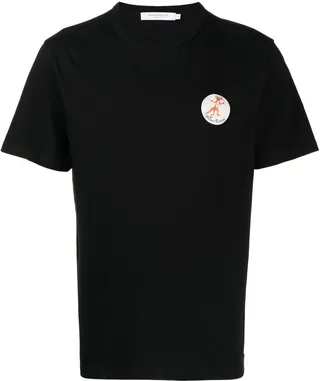 logo-patch cotton T-shirt