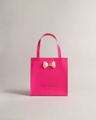 Plain Bow Small Icon Bag in Fuchsia