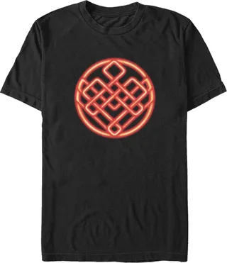 Men's Shang-Chi and the Legend of the Ten Rings Neon Symbol T-Shirt - Black - Large