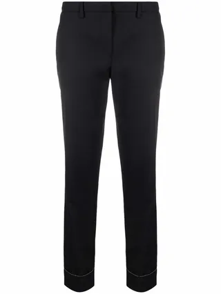 Straight-Leg Wool Trousers