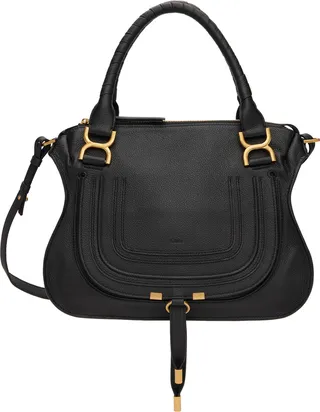 Chloé Black Medium Marcie Saddle Bag
