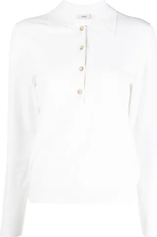 Long-Sleeved Polo Top