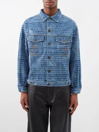 Kampala Laser-etched Denim Jacket