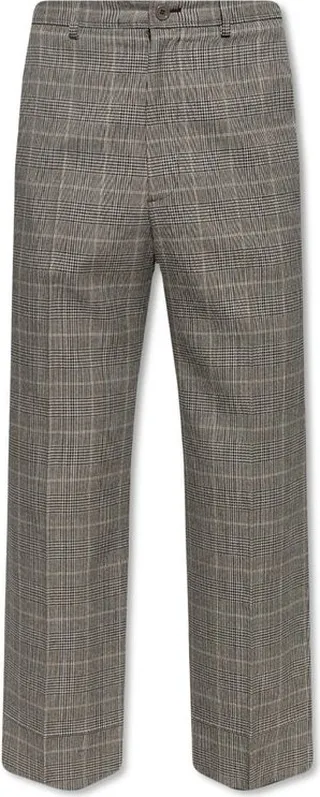 Gucci Checked Cropped Trousers