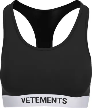 Vetements Logo Band Racer-Back Sport Bra