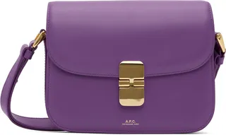 A.P.C. Purple Small Grace Bag