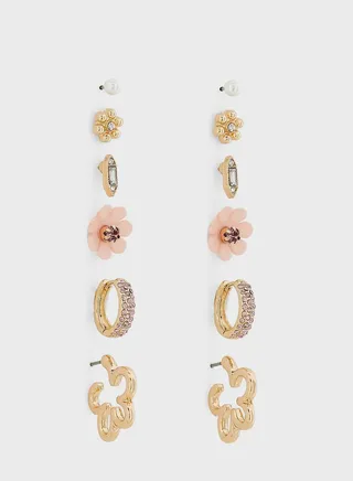 6 Pair Mix Earring Set