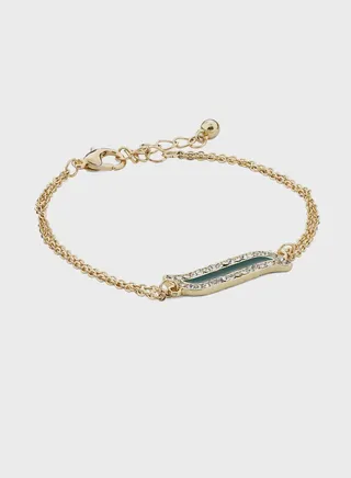 Arabic Initial "A" /Alif Diamante Bracelet