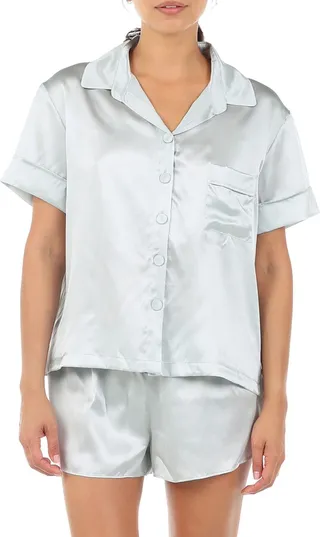 Short Silk Pajamas