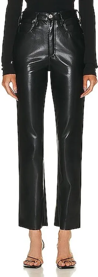 FRAME Le High Tight Straight in Black