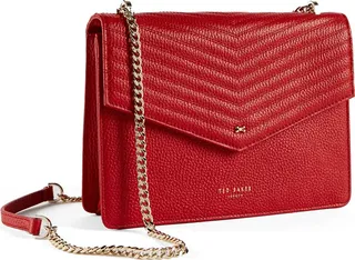 Bow Envelope Leather Shoulder Bag