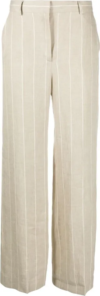 Robinia striped straight-leg trousers
