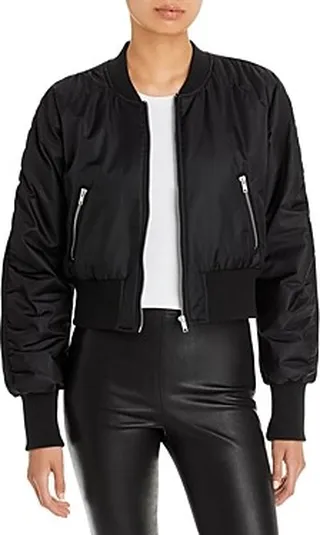 Aqua Deena Nylon Bomber Jacket - 100% Exclusive