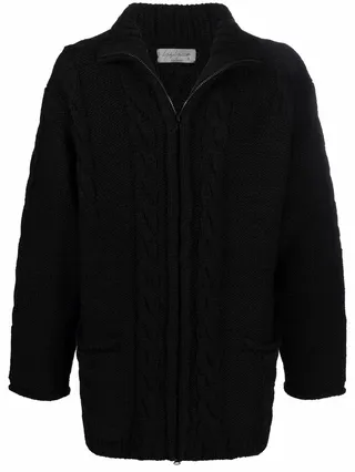 Zip-Up Wool Jumper