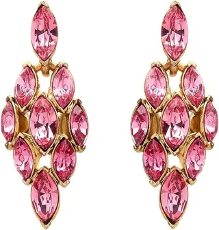 Navette Crystal Drop Earrings