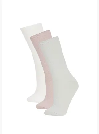 3 Pack Woman High Cut Socks