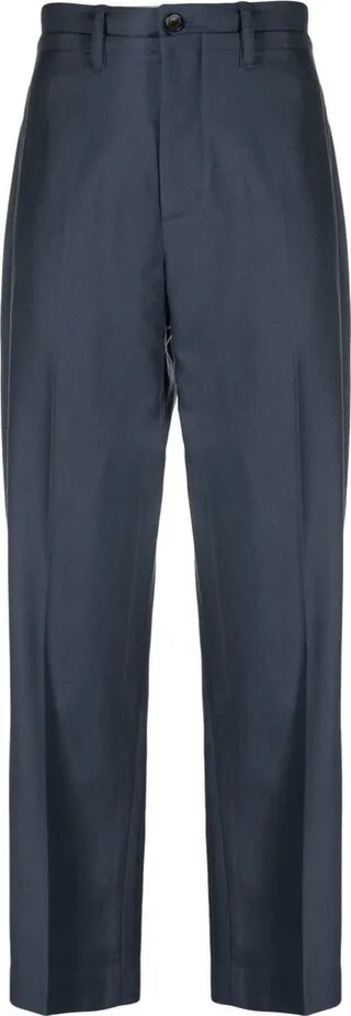 Straight-Leg Suit Trousers