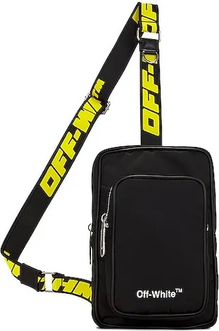 OFF-WHITE Hard Core Sling Bag in Black