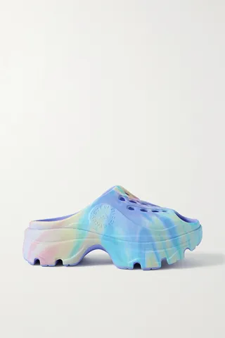 adidas by Stella McCartney - Cutout Printed Foam Clogs - Pink