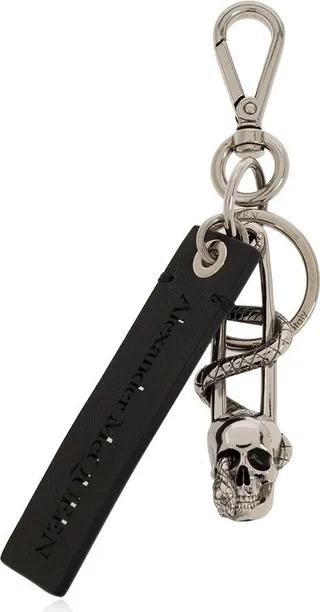 Alexander McQueen Logo Plaque Keyring