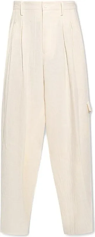 Yohji Yamamoto High-Waist Wide-Leg Trousers