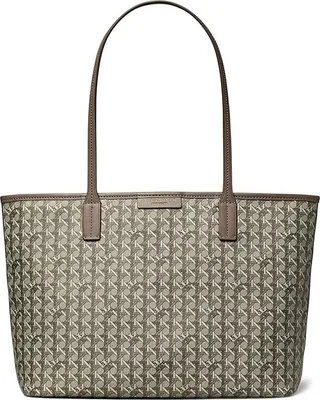 Tory Burch Ever-Ready Small Tote (Zinc) Handbags