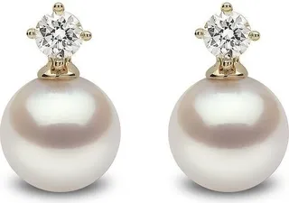 18kt yellow gold Classic pearl earrings